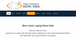 Desktop Screenshot of igrejanovavida.com.br